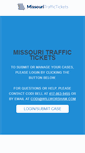 Mobile Screenshot of missouritraffictickets.com